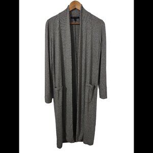 Banana Republic Midi Longline Knit Duster Gray XXS
